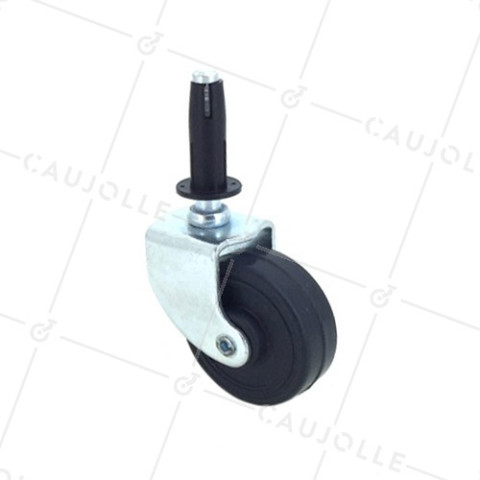 Ruota D'ARREDO PIVOTANTE CON ASTA DIAMETRO 50 MM CARICO 20 KG - S40C50 • Caujolle