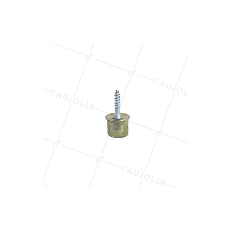 Ruota PALLINA A VITE PER MOBILI DIAMETRO 12 MM CARICO 10 KG CON ASTA FILETTATA DA 4 MM - S89 12