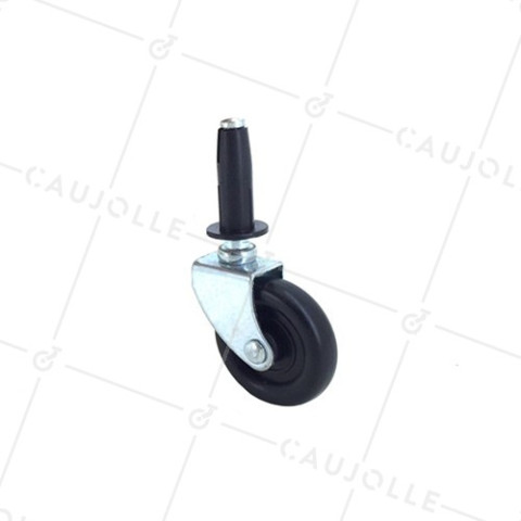 Ruota D’AMEUBLEMENT PIVOTANTE A RONDELLO DIAMETRO 37 MM CARICO 6 KG - S30 37 • Caujolle