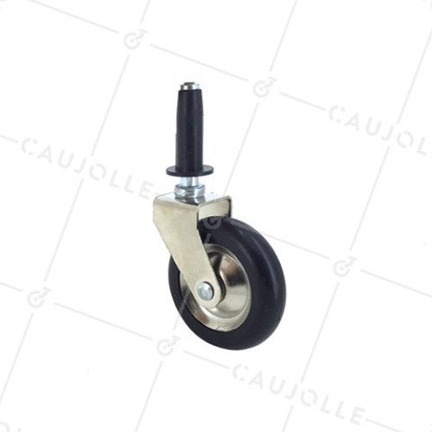 Ruota D'ARREDO PIVOTANTE CON ASTA DIAMETRO 50 MM CARICO 8 KG - S30 50 • Caujolle
