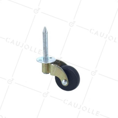 Ruota D'ARREDAMENTO DIAMETRO 30 MM CARICO 20 KG DA FISSARE CON MARTELLO PER FORO DI 6 MM • Caujolle