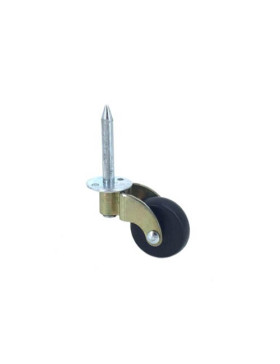 Ruota D'ARREDAMENTO DIAMETRO 30 MM CARICO 20 KG DA FISSARE CON MARTELLO PER FORO DI 6 MM