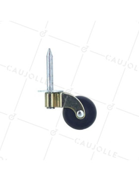 Ruota D'ARREDAMENTO DIAMETRO 30 MM CARICO 20 KG DA FISSARE CON MARTELLO PER FORO DI 6 MM