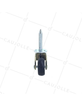 Ruota D'ARREDAMENTO DIAMETRO 30 MM CARICO 20 KG DA FISSARE CON MARTELLO PER FORO DI 6 MM