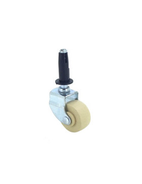 Ruota D'AMEUBLEMENT PIVOTANTE A ROD DIAMETRO 30 MM CARICO 15 KG - S400