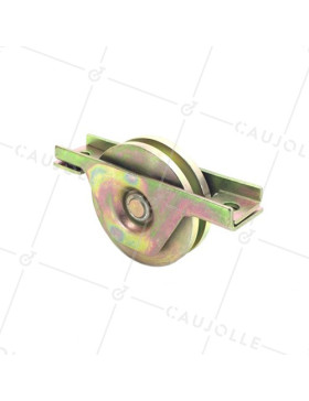 Ruota DI PORTALE A INCASSO CON Gola QUADRATA DIAMETRO 80 MM PER RAIL DI 8 MM CARICO 200 KG - MTSPE GC80 • Caujolle