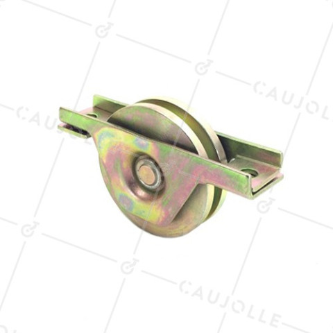 Ruota DI PORTALE A INCASSO CON Gola QUADRATA DIAMETRO 80 MM PER RAIL DI 8 MM CARICO 200 KG - MTSPE GC80 • Caujolle