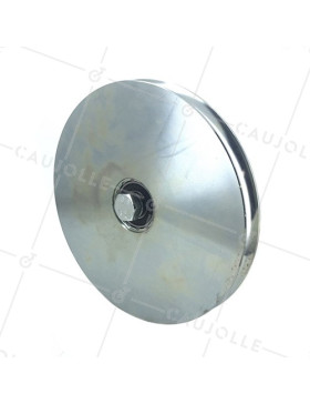 Ruota DI PORTALE SCORREVOLE A Gola TONDA STRETTA DIAMETRO 200 MM PER RAIL TONDO DI 16 MM CARICO 600 KG ASSE 14 MM - GAGR200 • Caujolle
