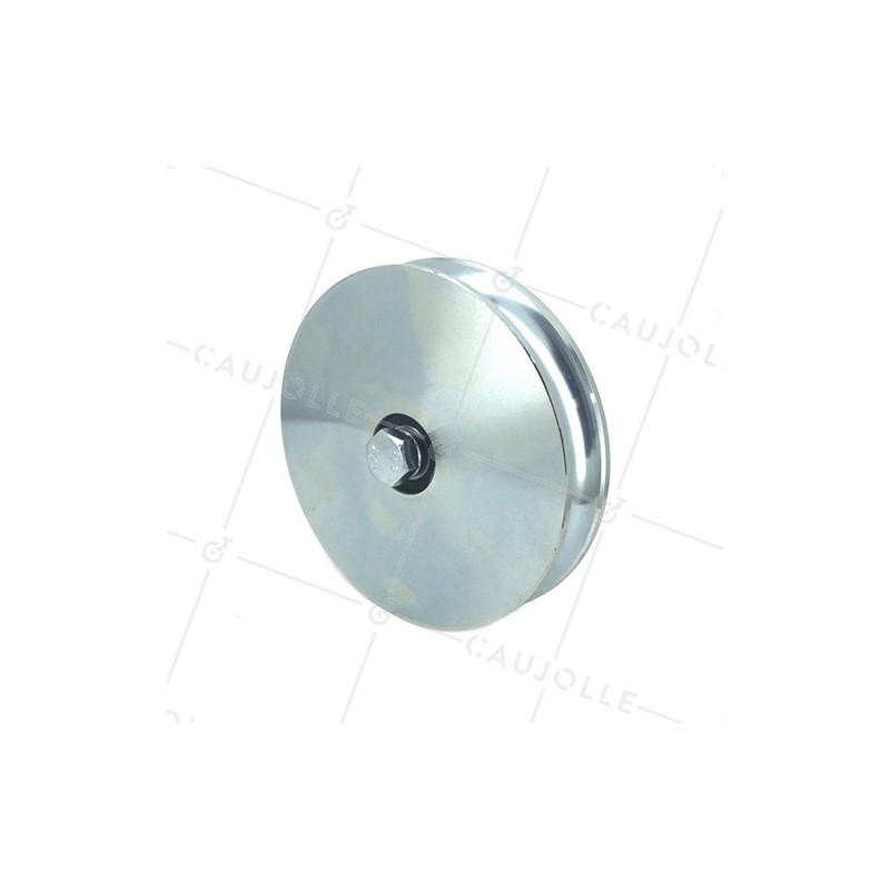 Ruota DI PORTA SCORREVOLE RINFORZATA CON Gola TONDA STRETTA DI 20 MM DIAMETRO 160 MM