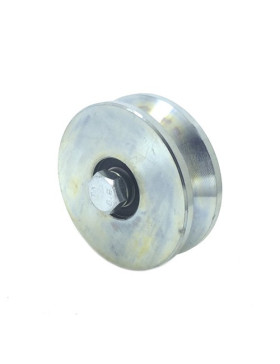Ruota DI PORTA LARGA A Gola TRIANGOLARE DI 10 MM DI PROFONDITÀ E DIAMETRO 100 MM