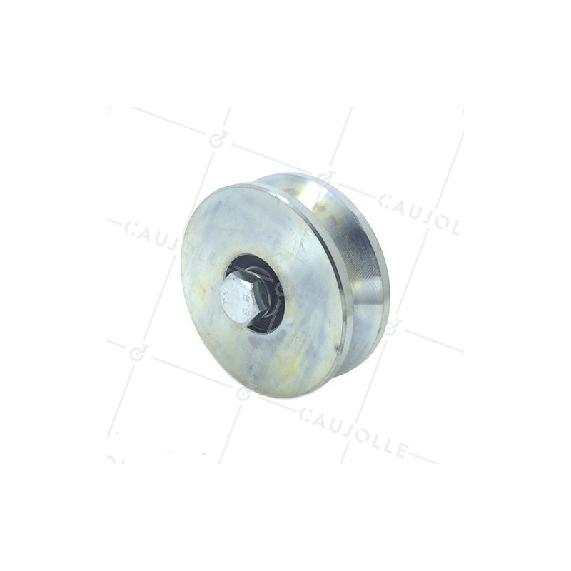 Ruota DI PORTA LARGA A Gola TRIANGOLARE DI 10 MM DI PROFONDITÀ E DIAMETRO 100 MM