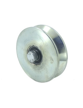 Ruota DI PORTALE LARGO A Gola TRIANGOLARE DI 10 MM DI PROFONDITÀ E DIAMETRO 120 MM