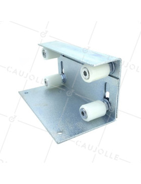 GUIDA PER PORTA SCORREVOLE DA 28 MM A 52 MM DI SPESSORE • Caujolle