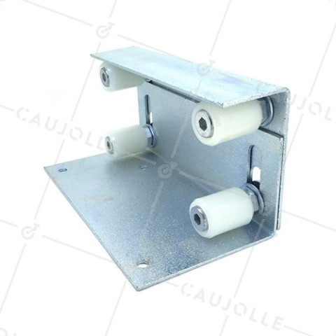 GUIDA PER PORTA SCORREVOLE DA 28 MM A 52 MM DI SPESSORE • Caujolle