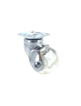 Ruota DESIGN TRASPARENTE PALLA DIAMETRO 50 MM CARICO 40 KG - CRYSTAL CHUNKY50P
