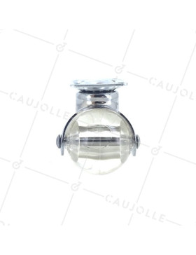 Ruota DESIGN TRASPARENTE PALLA DIAMETRO 50 MM CARICO 40 KG - CRYSTAL CHUNKY50P