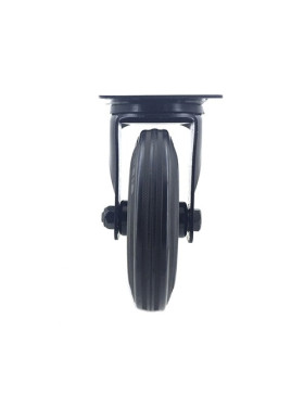 Ruota DESIGN INDUSTRIALE NERA IN GOMMA DIAMETRO 160 MM CARICO 150 KG - S72C 160NERA