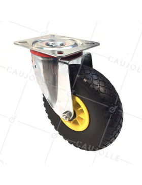Ruota INDESTRUTTIBILE PIVOTANTE DIAMETRO 260 MM CARICO 50 KG -S20-1 260 INCR • Caujolle