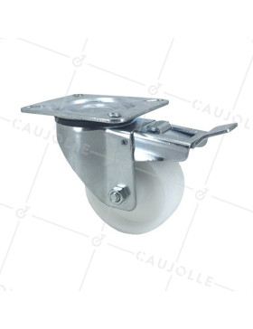Ruota DI MANUTENZIONE A FRENO IN POLIPROPILENE DIAMETRO 80 MM CARICO 100KG - S2P80AF • Caujolle