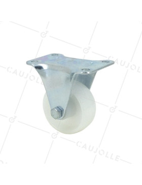 Ruota DI MANUTENZIONE FISSA IN NYLON DIAMETRO 50 MM CARICO 35 KG - S7N50 • Caujolle