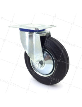 Ruota PIVOTANTE DI MANUTENZIONE CLASSICA DIAMETRO 125 MM CARICO 100 KG - S72C 125 • Caujolle