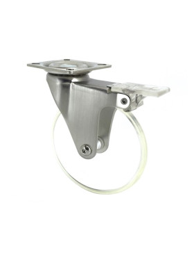 Ruota DESIGN TRASPARENTE CON EFFETTO LENTE DIAMETRO 100 MM CARICO 50 KG - LOOP100PAF
