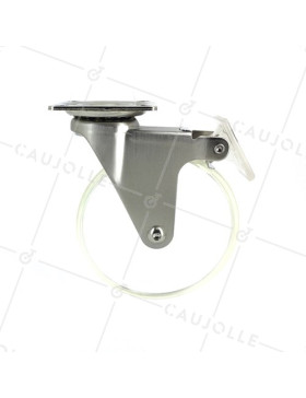 Ruota DESIGN TRASPARENTE CON EFFETTO LENTE DIAMETRO 100 MM CARICO 50 KG - LOOP100PAF