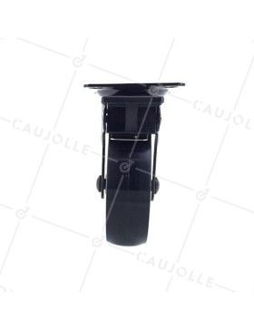 Ruota DESIGN RUOTA CROMATA DIAMETRO 75 MM CARICO 45 KG - BLACKCHROM75PAF