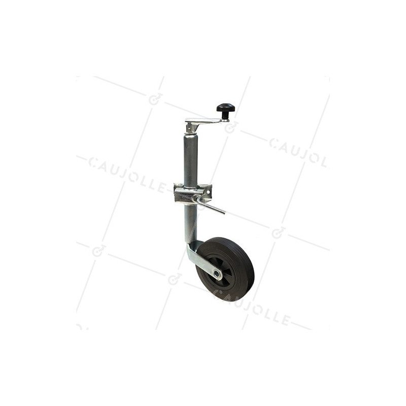 Ruota JOCKEY TELESCOPICO DIAMETRO 200MM TUBO 42 MM CARICO 100 KG ALLA FRECCIA