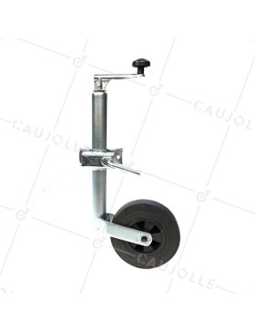 Ruota JOCKEY TELESCOPICO DIAMETRO 200MM TUBO 42 MM CARICO 100 KG ALLA FRECCIA
