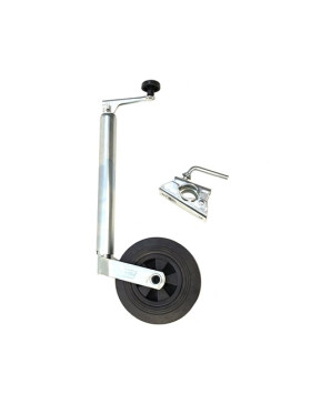 Ruota JOCKEY TELESCOPICO DIAMETRO 200MM TUBO 42 MM CARICO 100 KG ALLA FRECCIA