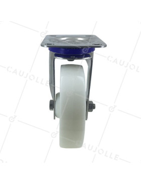 Ruota INOX IN NYLON PIVOTANTE DIAMETRO 160 MM CARICO 300 KG