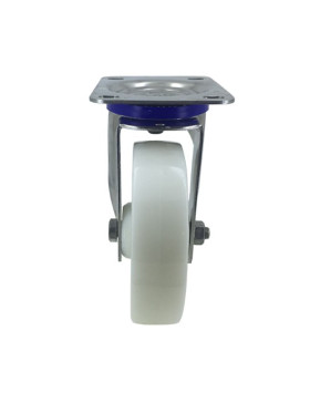 Ruota INOX IN NYLON PIVOTANTE DIAMETRO 160 MM CARICO 300 KG