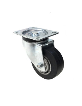 Ruota IN GOMMA FLESSIBILE DIAMETRO 125MM CARICO 280 KG - S76AS 125