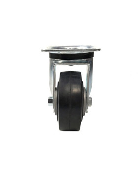 Ruota IN GOMMA FLESSIBILE DIAMETRO 125MM CARICO 280 KG - S76AS 125