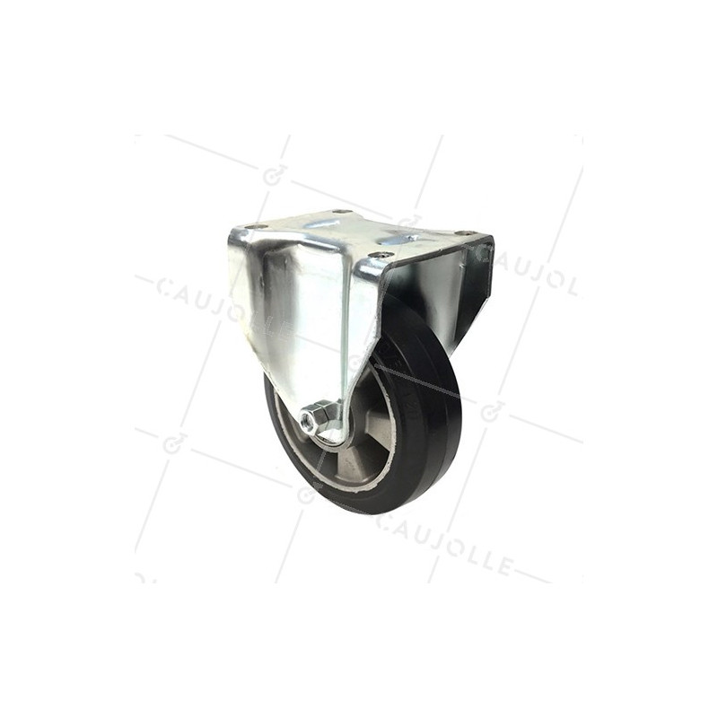 ROULETTE MANUTENTION RENFORCÉE FIXE CAOUTCHOUC S77AS DIAMÈTRE 160MM 