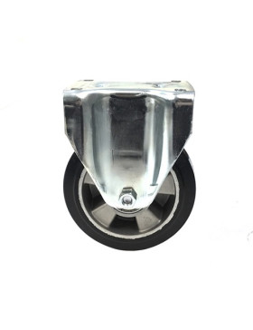 ROULETTE MANUTENTION RENFORCÉE FIXE CAOUTCHOUC S77AS DIAMÈTRE 160MM 