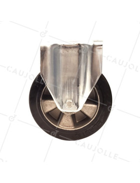ROULETTE MANUTENTION RENFORCÉE FIXE CAOUTCHOUC S77AS DIAMÈTRE 200MM 