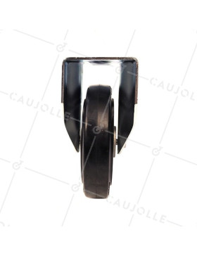 ROULETTE MANUTENTION RENFORCÉE FIXE CAOUTCHOUC S77AS DIAMÈTRE 200MM 