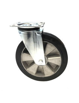 ROULETTE MANUTENTION RENFORCÉE CAOUTCHOUC S76AS DIAMÈTRE 250MM