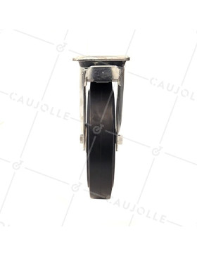 ROULETTE MANUTENTION RENFORCÉE À FREIN CAOUTCHOUC S76AS DIAMÈTRE 250MM 