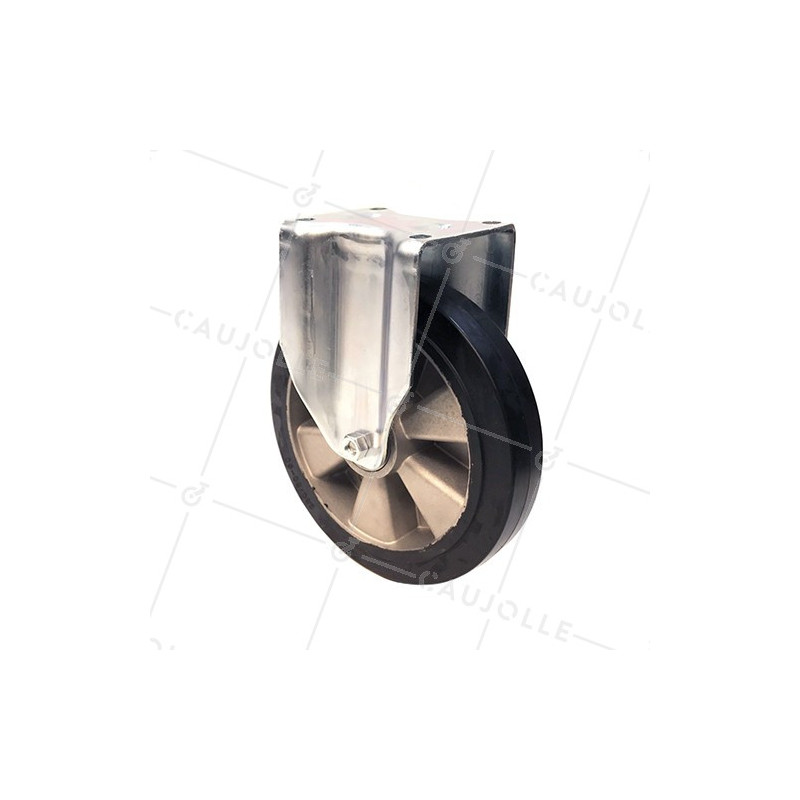 ROULETTE MANUTENTION RENFORCÉE FIXE CAOUTCHOUC S77AS DIAMÈTRE 250MM