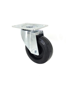 Ruota ELASTICA RESISTENTE AL CALORE DIAMETRO 100 MM CARICO 80 KG