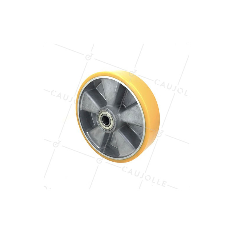Ruota POLIURETANO INDUSTRIALE DIAMETRO 200 MM ASSE 20 MM S2013