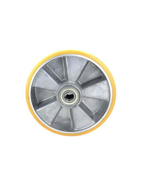 Ruota POLIURETANO INDUSTRIALE DIAMETRO 200 MM ASSE 20 MM S2013