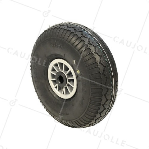 Ruota DI Carrello a mano GONFIATA DIAMETRO 300 MM CARICO 150KG ASSE 20MM - S2700P 300 R20 PREMIUM (PNEU 4.00-4) • Caujolle
