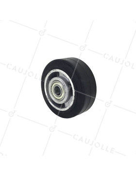 Ruota INDUSTRIALE AD ASSORBIMENTO DEI COLPI DIAMETRO 100 MM CARICO 180 KG ASSE 15MM - S2014 100 • Caujolle