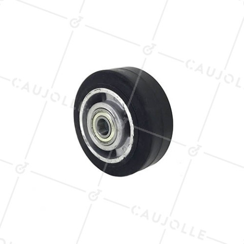 Ruota INDUSTRIALE AD ASSORBIMENTO DEI COLPI DIAMETRO 100 MM CARICO 180 KG ASSE 15MM - S2014 100 • Caujolle