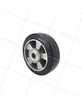 Ruota INDUSTRIALE AD ASSORBIMENTO DEGLI URTI DIAMETRO 160 MM CARICO 350KG ASSE 20MM SFERA - S2014160 • Caujolle