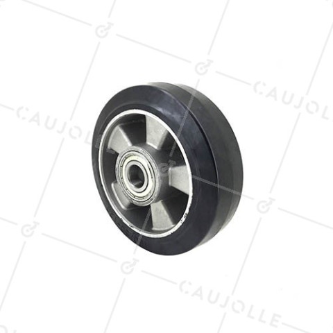 Ruota INDUSTRIALE AD ASSORBIMENTO DEGLI URTI DIAMETRO 160 MM CARICO 350KG ASSE 20MM SFERA - S2014160 • Caujolle
